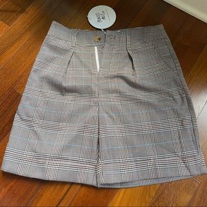 Princess Polly Plaid Shorts NWT